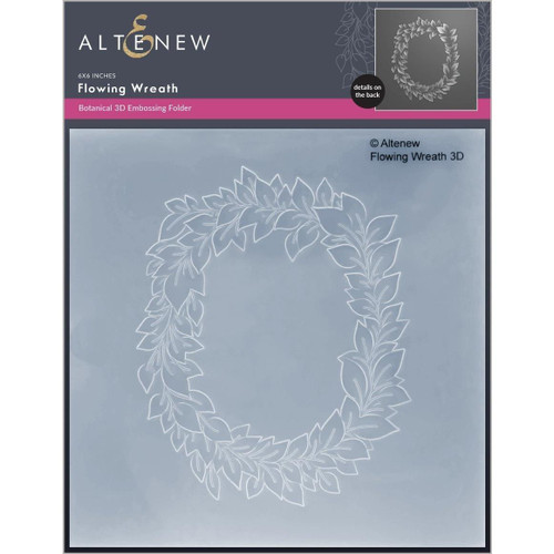 Flowing Wreath 3D, Altenew Embossing Folder -