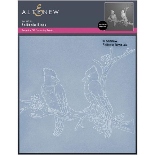 Folktale Birds 3D, Altenew Embossing Folder -