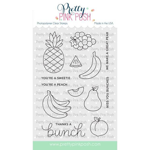 Fruit Salad, Pretty Pink Posh Clear Stamps -