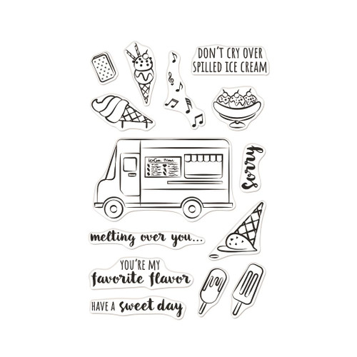 Ice Cream Truck, Hero Arts Clear Stamps -