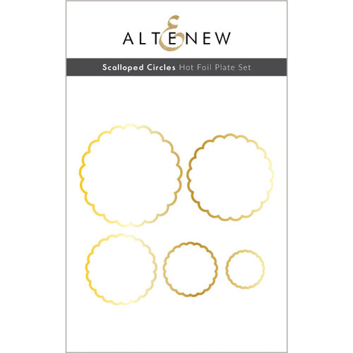 Scalloped Circles, Altenew Hot Foil Plates -