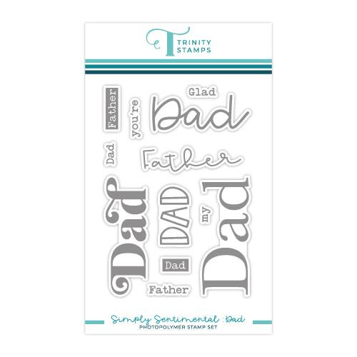 Simply Sentimental: Dad, Trinity Stamps Clear Stamps -