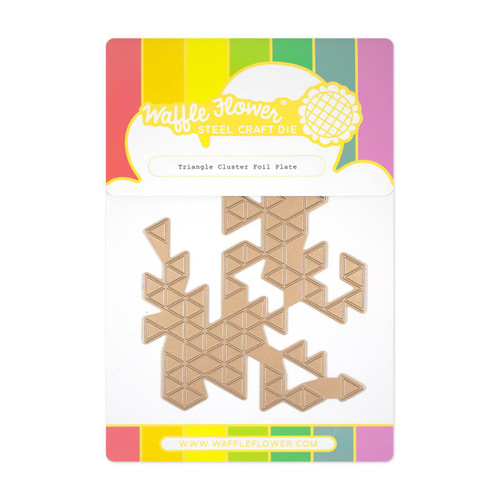 Triangle Cluster, Waffle Flower Foil Plates -